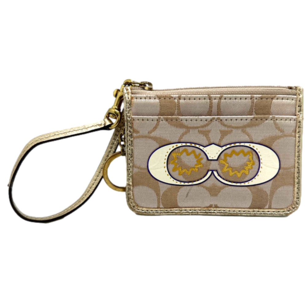 COACH Signature Canvas Coin purse / ID holder / Cardholder